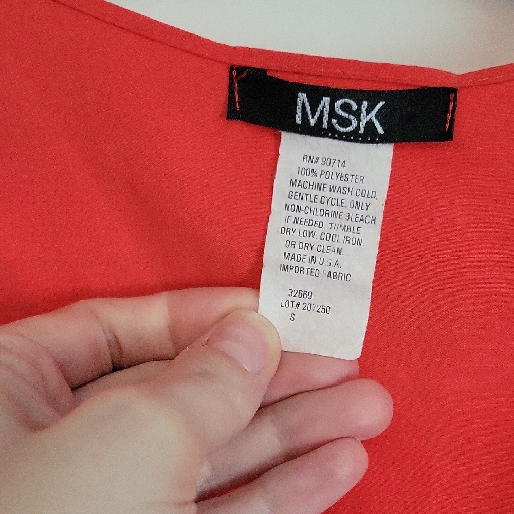 MSK Vibrant Red Dress - Picture 2 of 6